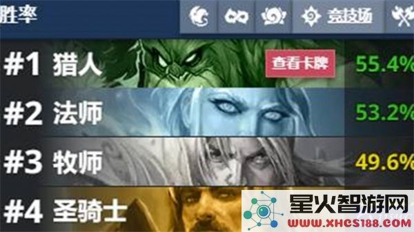 炉石传说竞技场各职业胜率的计算方法及公式解析