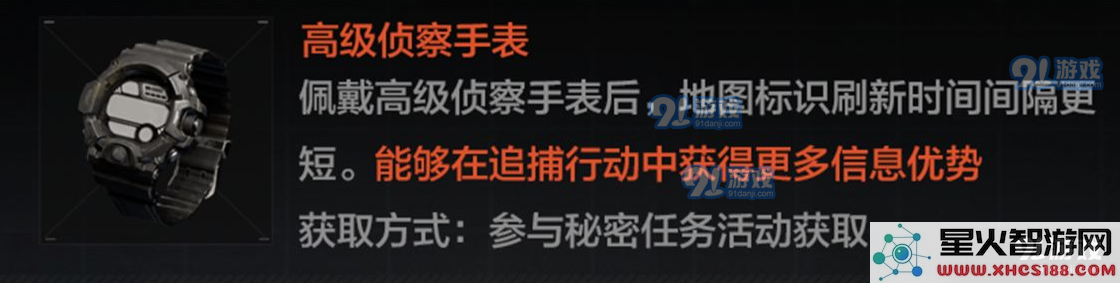 在暗区突围游戏中,高级侦察手表的具体功能与用途分析