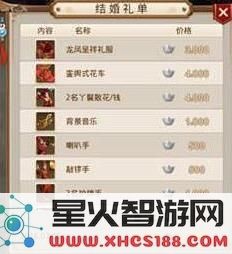 问道手游普通婚礼与豪华婚礼费用详细分析及对比指南