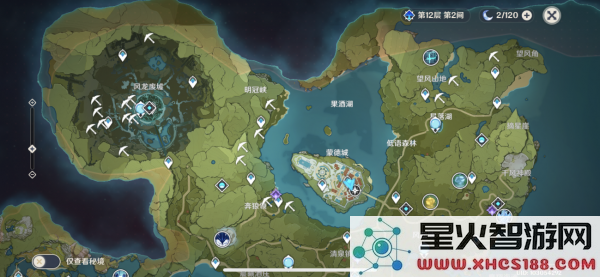 原神地图上蓝色的圈什么意思