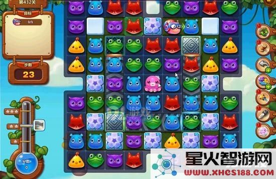开心消消乐三星攻略分享 第432关完美通关技巧详解