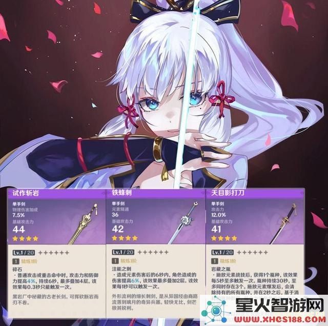 在《原神》中排名前列的单手剑锻造推荐及使用心得