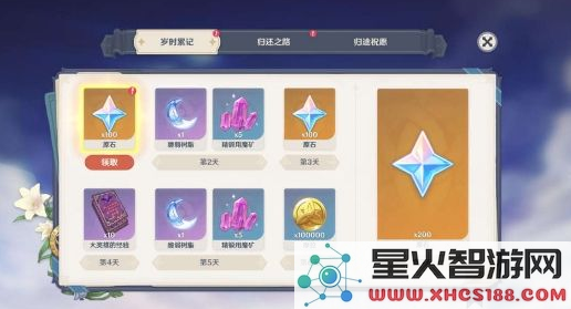 原神星之归还奖励有哪些