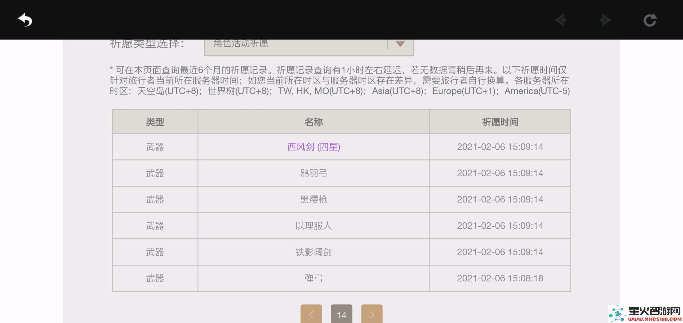 原神武器抽卡UP池时间安排及详细说明