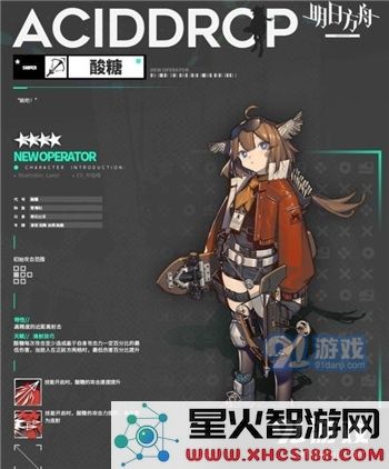明日方舟酸糖基本信息介绍 新四星狙击酸糖情报公开