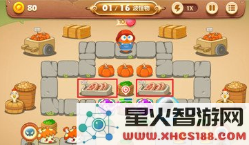 保卫萝卜3集市第31关金萝卜过关攻略