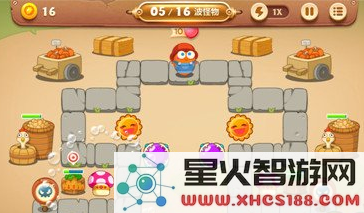 保卫萝卜3集市第31关金萝卜过关攻略