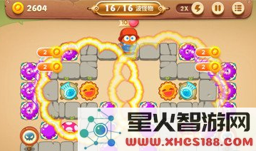 保卫萝卜3集市第31关金萝卜过关攻略