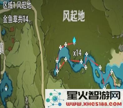《原神》中金鱼草的最佳采集路线及技巧解析,助你快速获取资源