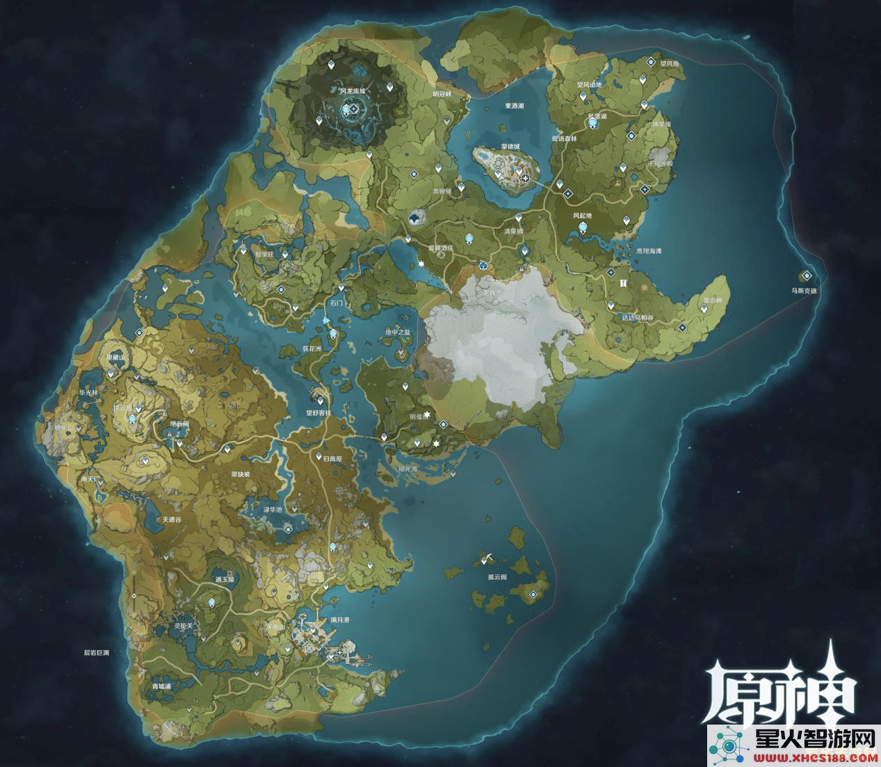原神云间地图怎么看