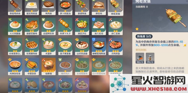 原神所有食物图鉴