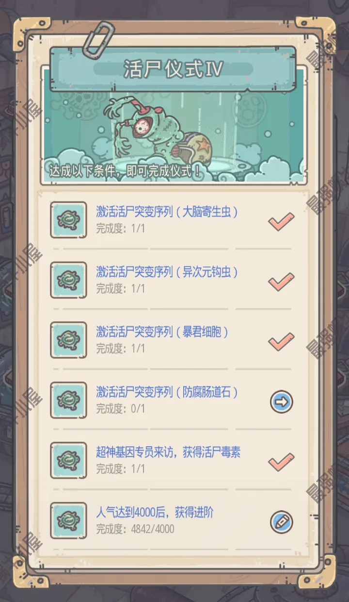 最强蜗牛在活尸形态进阶仪式中需要满足的条件和要求是什么