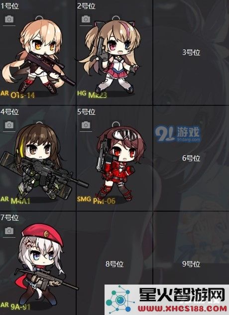 少女前线云图计划夜战队配队及阵型推荐