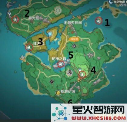 原神五个墓碑的位置