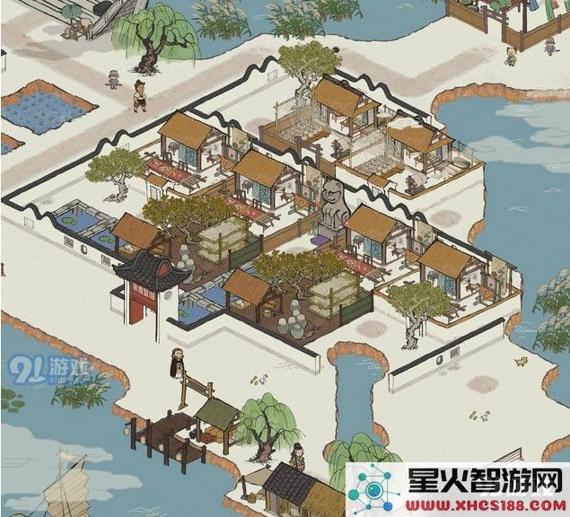 江南百景图美仁狸雕像的最佳布局方案与位置解析,以及如何使其与周围环境和谐搭配