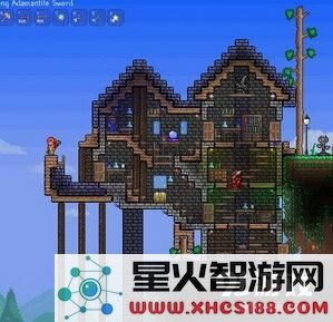 泰拉瑞亚房子设计图  第十九套房子设计图