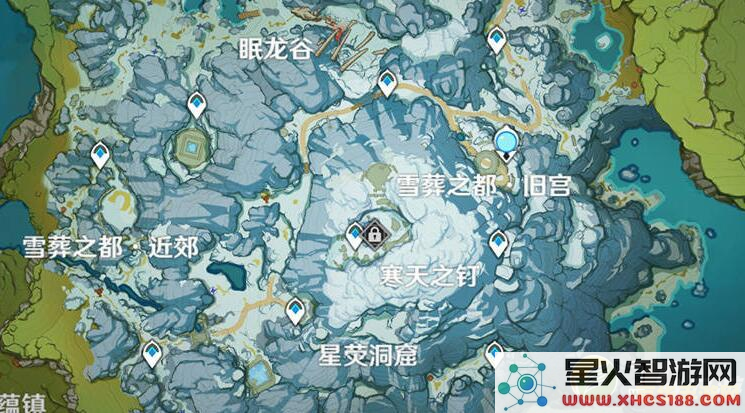 原神雪山南边的冰块
