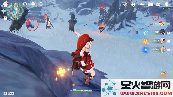 原神小姜家门口两个仙灵在哪