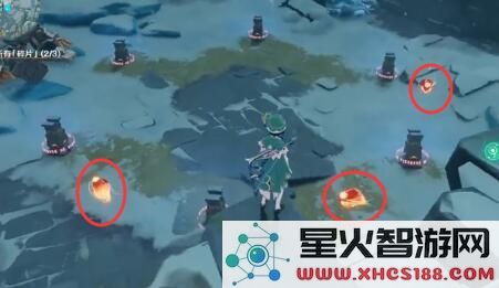原神雪山三个火灵绕圈攻略