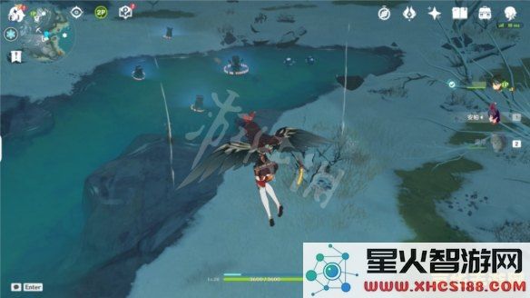 原神雪山1个冰柱4个火炬