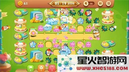 保卫萝卜3游乐场第40关金萝卜过关图文攻略