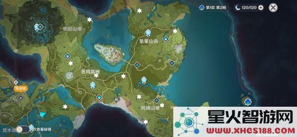 原神蒙德所有地灵龛位置