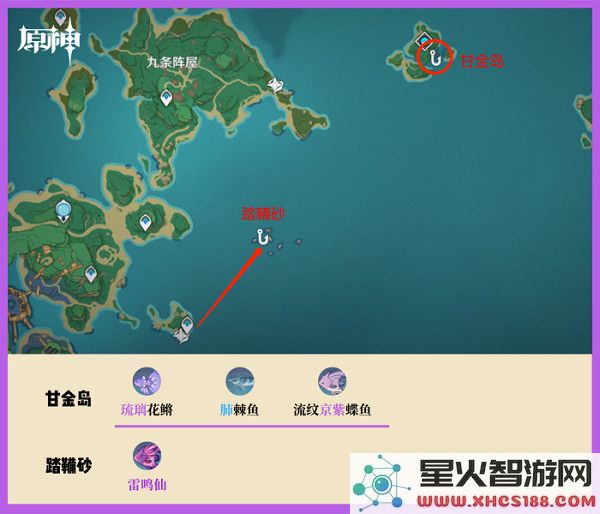 云原神钓鱼点攻略说明