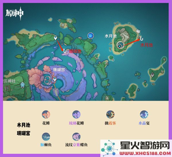 云原神钓鱼点攻略说明