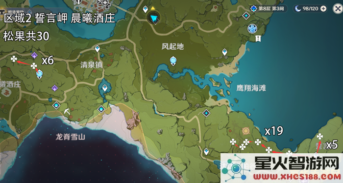 原神松果哪里多详细地图 原神松果哪里多详细地图