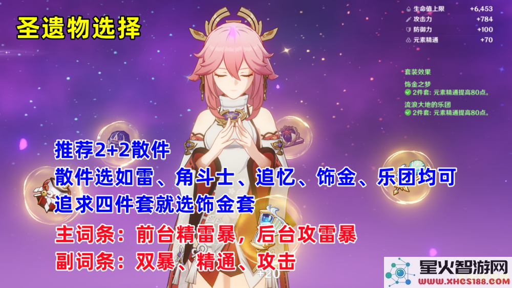 原神八重圣遗物搭配 原神八重神子圣遗物搭配攻略