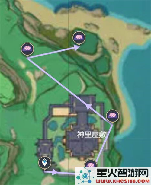 原神绯樱绣球最佳采集路线 原神绯樱绣球最佳采集路线