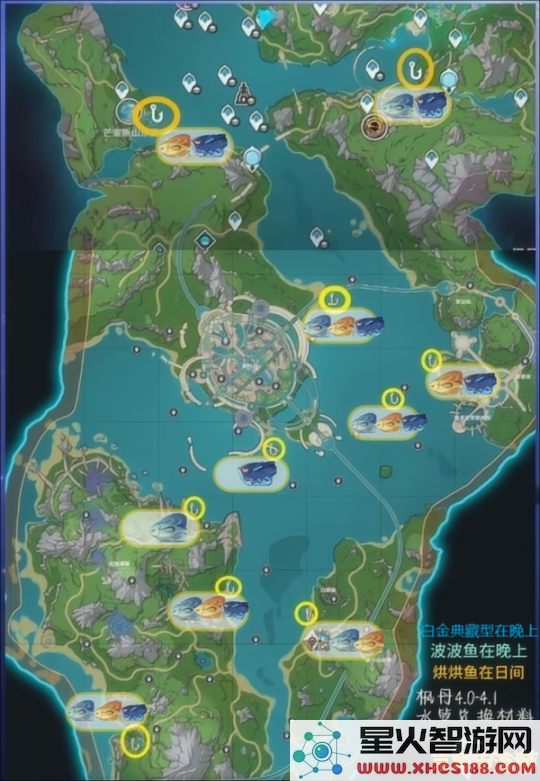 原神钓鱼点大全地图 原神钓鱼点大全地图